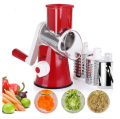 3 in 1 Vegetable Mandoline Slicer Swift Rotary Drum Grater Nut Shredder Veggie Cutter Peeler Spiralizer Cheese Chopper. 
