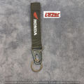HONDA KEYCHAIN RIBBON KEY CHAIN FOR HONDA CARS - BLACK COLOUR. 