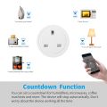3 Pin Smart Wifi Plug Wall Socket Switch 20A 220v UK Plug Power energy monitor Work with Alexa Google Home Assistant. 