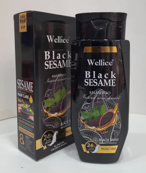 Wellice Black Sesame Shampoo Shiny Formula 400ml