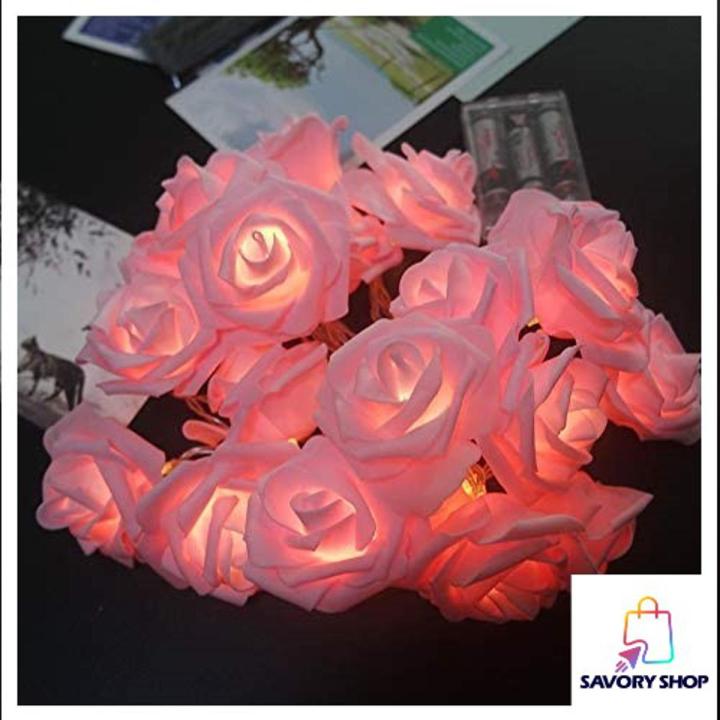 10 LED Pink Rose Flower Fairy Lights, battery powered | Daraz.pk