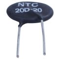 2X 20D-20 NTC Thermistor for Limiting of Inrush Current of Supply Ballast CFL,Black. 