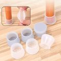 Pack of 4 Anti-Noise Furniture Silicone Protective Cover Furniture Table Leg Cover Chair Leg Cap Silicone Floor Protection Pad, Non-Slip Bottom Anti-Scratch and No Trace Noise. 