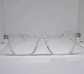 Transparent Glasses White For Men/Women/Boys/ Girls Lightweight Beautiful Square Shape. 