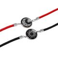 2Pcs New Fashion Sun Moon Lovers Time Gemstone Weaving Bracelet Night Light Couple Bracelets Moon Sun Hand Ropes. 
