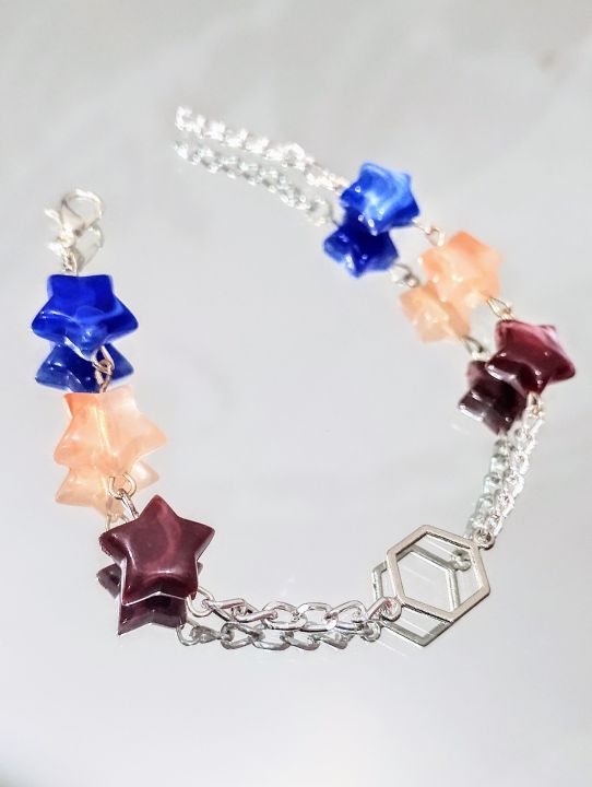 Bracelets%20of%20Chains,%20hexagon%20Charm,%20Star%20Beads%20%7C%20Elegant%20Bracelet%20With%20Extension%20%7C%20Unique%20Fashion%20Accessories%20%7C%20Beautiful%20and%20Lightweight%20Jewelry%20-%20Image%205