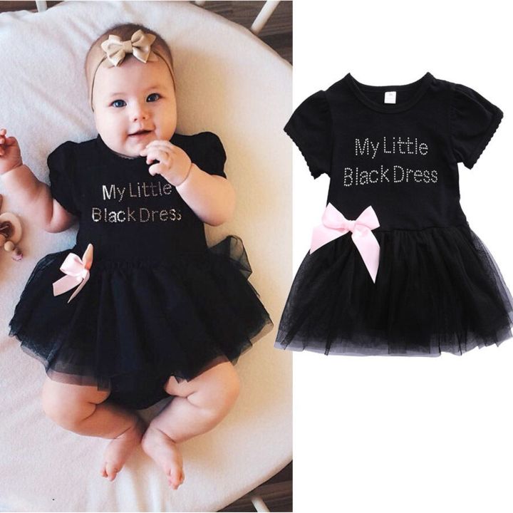 MY LITTLE BLACK DRESS Infant Baby Girl Party Mesh Dress Tulle Tutu Skirt Dresses Daraz.pk