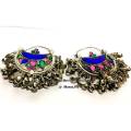 Vintage Afghani earrings Afghani Jewellery. 