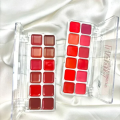 12 SHADES MATTE CREAM LIPSTICK PALETTE WITH MIRROR. 