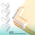 4 Pcs Table Corner Edge Protector Silicone Covers Furniture Edge Table Corner Protection. 