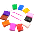 12Pcs/Set Playdough Super Light Soft Polymer Clay - 12 Fomic Play Dough - Air Dry Polymer Clay with Free Tools. 