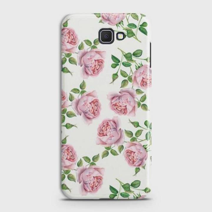 Samsung J7 Prime 2 Cover - SkinLee HQ Hard Case - Pink Flower Pattren - SKINLEE-160-1-344-175