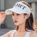 Hat Female Summer Sun Hat Korean Style Student Letters Peaked Cap Outdoor Sports Big Brim Air Top Sun-Proof Baseball Cap. 