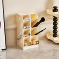 Pen Holder Space-saving Tilted Desktop Storage Box Large Capacity Organizer for Stationery Makeup Ideal for Southeast Asian Buyers. 