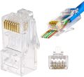 RJ45 CAT5 & CAT5E Pass Through Modular Plug Network Connector (100 Pieces). 