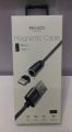 Yesido 3in1 Mobile Phone Charging 2.4A Micro Type-C USB Cable line Magnetic Cable for iPhone. (Black Gray). 