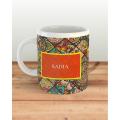 Sadia Name Printed Mug Or Cup Of Tea And Coffee. 