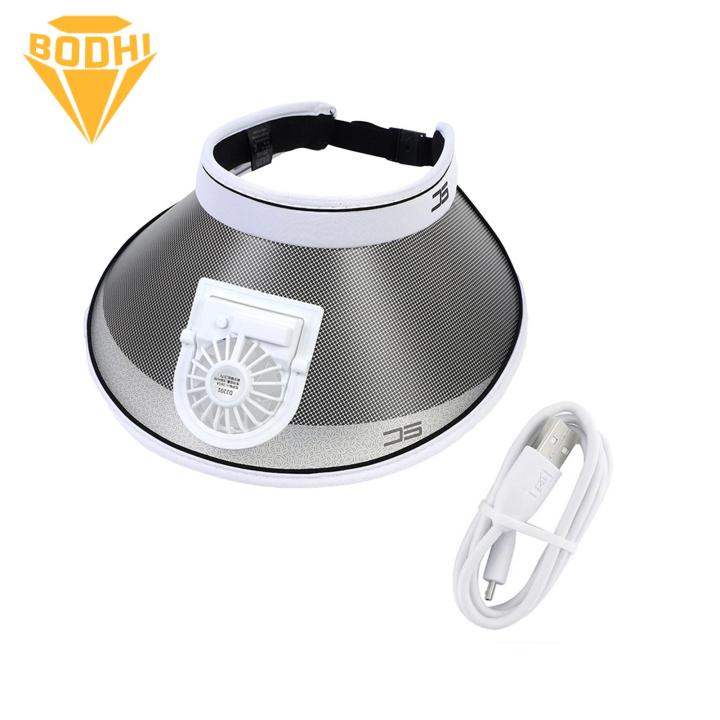 Cooling Cap with Fan Adjustable Usb Fan Sun Hat for Women -uv Wide Brim Windproof Sun Protection Cap with 3 Gear Adjustment Perfect for Travel Gardening Rechargeable Fan Sun Hat