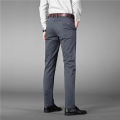Men Clothing-Pants for men-Grey Color Cotton Jeans Pants. 