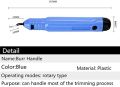 1 Deburring tool for Resin finishing and resin edges smooth - Great Burr Remover Hand Tool for Resin/Wood/Plastic/Aluminum/Copper and Steel. 