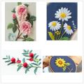 Handmade Flower Bouquet Series Beginner Cross Stitch Needle Punch Needle Thread Embroidery Kit. 