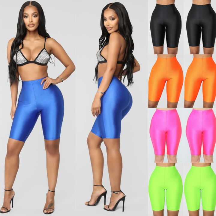 Women%20High%20Waist%20Yoga%20Compression%20Shiny%20Skinny%20Shorts%20Tummy%20Control%20Short%20Leggings%20Workout%20Athletic%20Sport%20Gym%20Fitness%20Shorts%20-%20Image%206