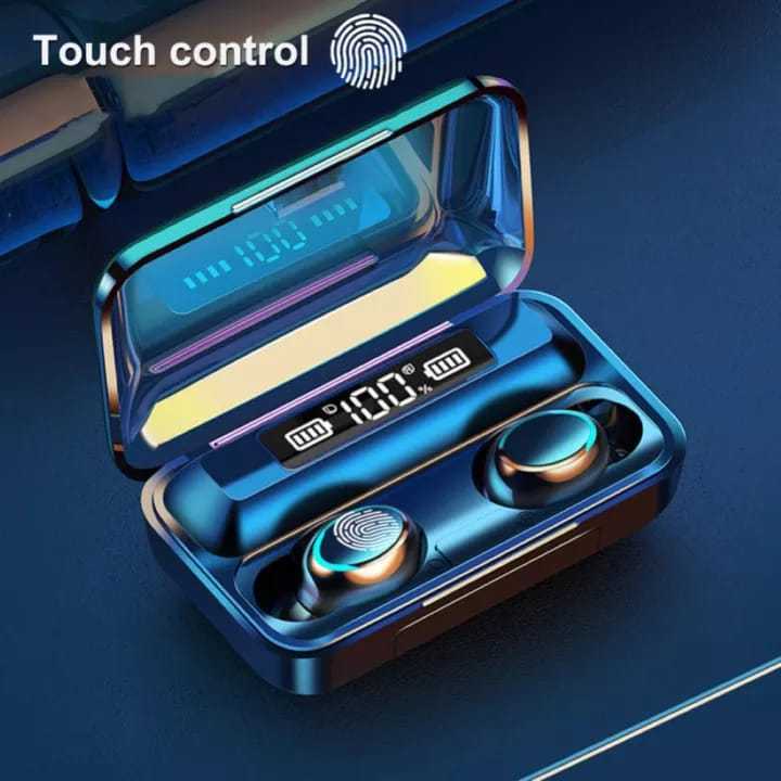 F9-5 TWS Bluetooth 5.0 Earbuds 3D Smart Touch Control HIFI Music LED Display Wireless Earphone with Charging Box