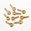 Mini Loop Golden Screw Eye Pins 8mm x 4mm – Pack of 48. 