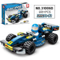 Compatible with Lego Building Blocks Assembled Racing Car4Combination1Small Particle Educational Toys ChildrenDIYBoy Building Blocks Famous Car. 