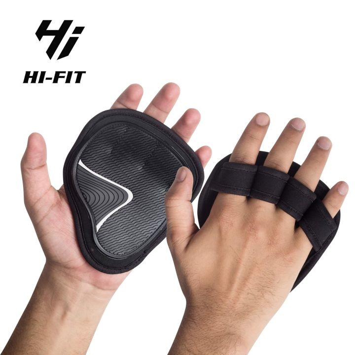 Hi-Fit Weightlifting Finger Grip Pad For Workout, Gym Fitness Cross Training Pull Ups Exercise