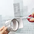 Window Screen Repair Tape Self Adhesive Mesh Tape Net Door Fix Patch Anti Insect Mosquito Mesh Broken Holes Repairing Easy-to-Apply. 
