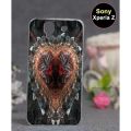 Sony Xperia Z Mobile Cover Heart Style - Multicolor. 