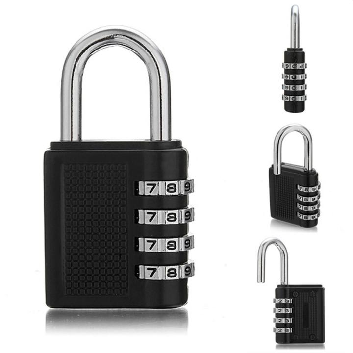 4 Digit Combination Lock Padlock For Locker Gym Bag School Travel Suitcase