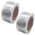600Pcs Round Silver Scratch Off Stickers 1 Inch Scratch Off Labels Sticker for Party Activity Favors Stationery Sticker. 