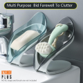 Soap Holder | Soap Dispenser | Soap holder for Bathroom | Soap Dish | leaf shape soap holder, self draining bathroom fitting (Pack of 2). 