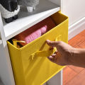 Pack of 2 Foldable Fabric Storage Box Square Bins - Dual Handles, Cloth Organizer Storage Baskets for Nursery, Closet, and Drawer - Lightweight and Space-Saving Home Organization Solution. 