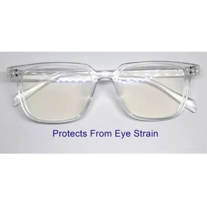 Transparent Glasses White For Men/Women/Boys/ Girls Lightweight