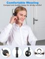New bee H361 USB Headset with Microphone for PC, Computer Headset with in-line Mute Volume Control Wired Headset for Laptop, Skype, Zoom, Call Center, Meetings, Webinar, Home. 