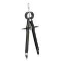 Geometry Set with Lock, Math and Precision Compass, Metal(black). 
