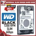 WD  500GB  7200 RPM Slim  2.5 inch  Internal Laptop Hard Drive. 