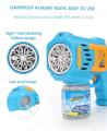 10 Holes Flashing Bubble Gun Bubble Maker Blaster With LED Light Bubble Blower for Party Favors Summer Outdoor Wedding Beach Pool Children's Creation Toys for Kids Interactive Gift for Boys and Girls Non Liquid Messy Bubble Gun With Attached Bottle System. 