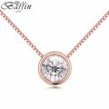 Baffin Mini Round Pendant Necklaces Women Crystals From Swarovski Rose Gold Color Chain Collares Jewelry. 