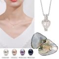 Fashion Popular Natural Oyster Wish Pearl Pendant Necklace Charm Necklace Gift Box Women Jewelry Gift Lucky DIY Gift Set Jewelry. 