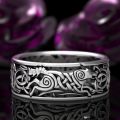 Wholesale Hip Hop Mens Gold Signet Rings Fashion Punk Classic Domineering Wolf Head Trendy Men's Ring. 