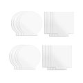 2mm Acrylic Sheet Clear for LED Light Base Signs DIY Display 6 Pcs. 