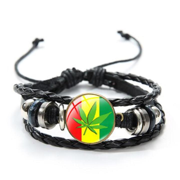 Jamaican Reggae Rock Singer Bob Marley Charm Bracelet Mens Punk Wrap Leather Bracelets Hip Hop Hand Jewelry Gift for Fans
