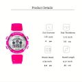 Luminous Sports Electronic Watch For Outdoor WR Multi Function Silicone Alarm Wrist Watch For Women Girls Boys Kids. 