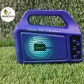 Portable Solar Rechargeable Bluetooth Speaker With LED Torch Light USB Memory Card Supported. 