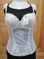 Women White Lace Corsets Bras Top Corsets and Waist Crop Bra Top With Removable Straps Sexy Lingerie. 