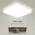 Surface Mounted LED Ceiling Lights Square 220V Ultra Thin Ceiling Lamp 20W 30W 40W 50W 220V Warm White Cold White Nature White Panel Light For Kitchen Home Room Indoor Light. 